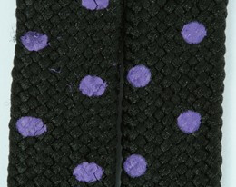 Dot black-purple mix shoelace