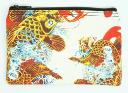 Carper white mix cosmetic bag