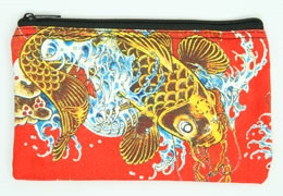 Carper red mix cosmetic bag