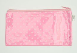 Dot pink mix cosmetic bag
