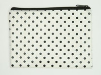 Dot white-black mix cosmetic bag