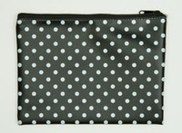 Dot black-white mix cosmetic bag