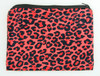 Leopard red mix cosmetic bag