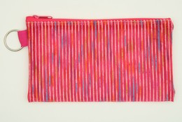 Stripe TRV pink mix cosmetic bag