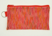 Stripe TRV red mix cosmetic bag