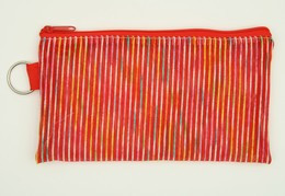 Stripe TRV red mix cosmetic bag