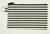 Stripe H black mix cosmetic bag