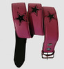 Star pink-black stars belt