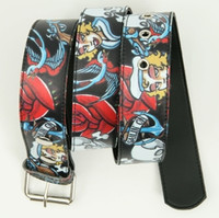 Sailing on black skull belt