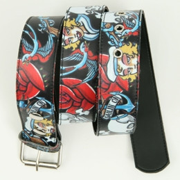 Sailing on black skull belt
