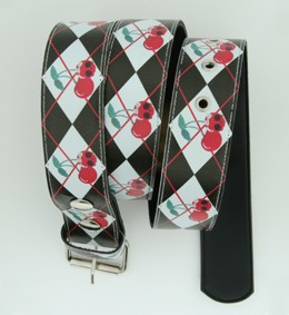 Skull cherry skull belt