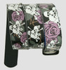 Skull rose black-purple skull belt