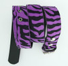 Zebra purple belt fluffy belt Zebra purple belt fluffy belt