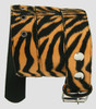 Zebra orange belt fluffy belt