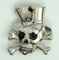 Skull hat card medium buckle