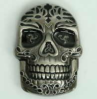 Skull tribal smile medium buckle