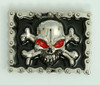 Skull chain red eye medium buckle