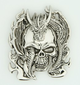Skull dragon medium buckle