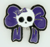 Skull big lace purple medium buckle