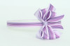 Stripe purple medium bow