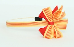 Stripe oranje medium bow