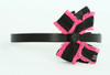 Lace black / black-pink medium bow