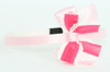 Lace L pink / D pink-white medium bow