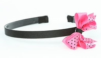 Dot thin black / pink-black medium bow