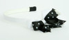 Dot white / black-white medium bow