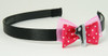 Pink / shoe black dark pink bow & mix