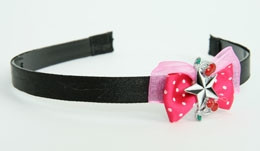 Pink / star cherry black-white dark pink bow & mix