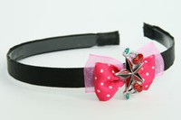 Pink / star cherry black-red dark pink bow & mix