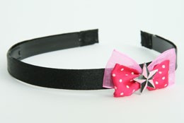 Pink / star black-pink dark pink bow & mix