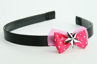 Pink / star black-white dark pink bow & mix