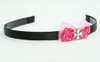 Pink / herocross white dark pink bow & mix