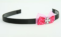 Pink / herocross white dark pink bow & mix