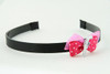 D pink / gun dark pink bow & mix