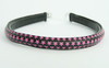 Metal star black-pink medium tiara
