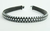 Metal star black-white medium tiara