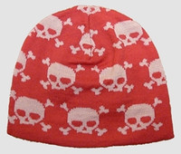 Skulls pink skull beanie