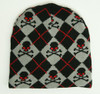 Classic black-grey skull beanie