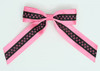 Star S pink / black-pink star hair clips piece