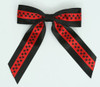 Star S black / red-black star hair clips piece