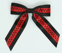 Star S black / red-black star hair clips piece