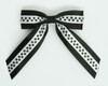 Star S black / white-black star hair clips piece