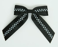 Star S black / black-white star hair clips piece