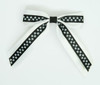 Star S white / black-white star hair clips piece