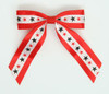 Star BS red / white-black-red star hair clips piece
