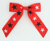 Star B red-black-white star hair clips piece