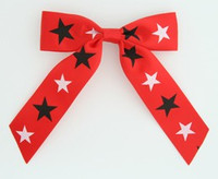 Star B red-black-white star hair clips piece